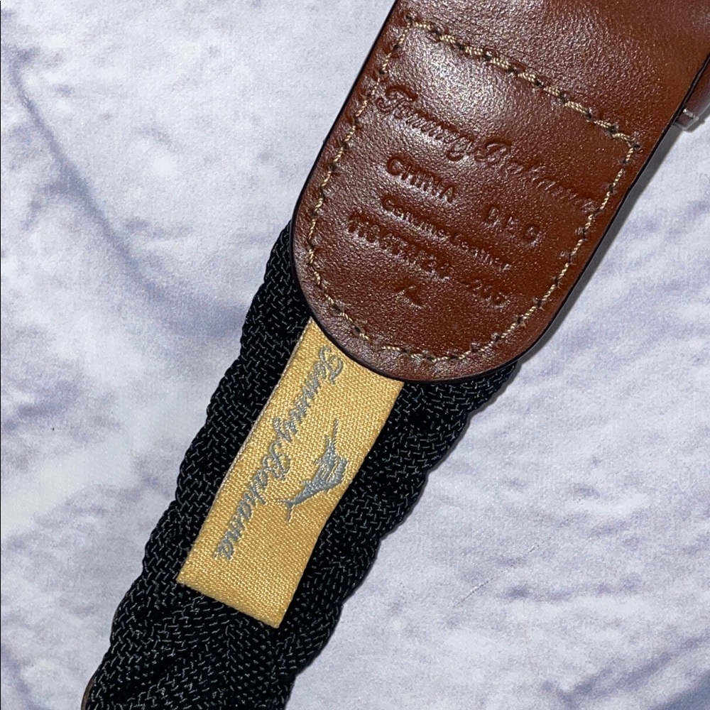 Tommy Bahama Black and Brown Woven Belt. XL - Picture 5 of 5